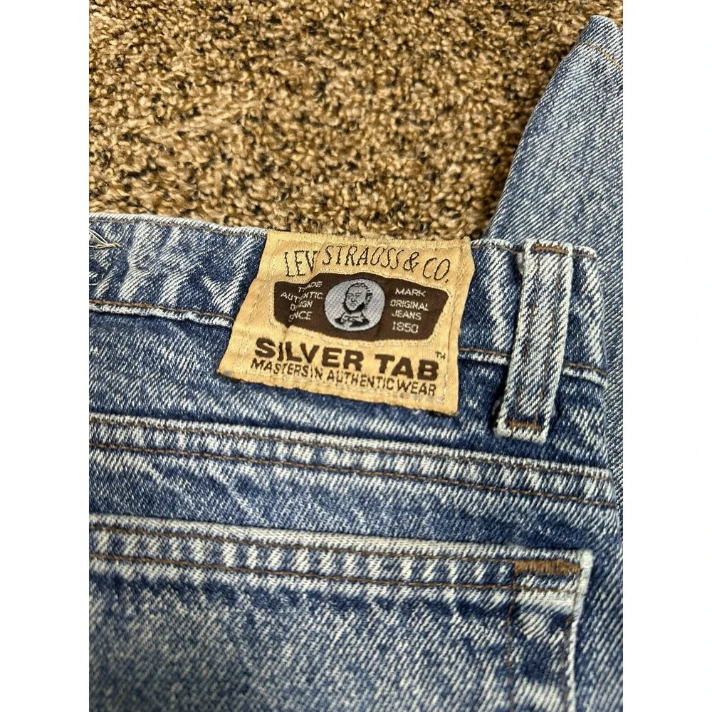 Vintage Levi's Silvertab Jeans Men's 34x30 Blue Made In USA 90s‎ Denim Pants 512